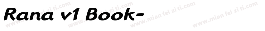 Rana v1 Book字体转换